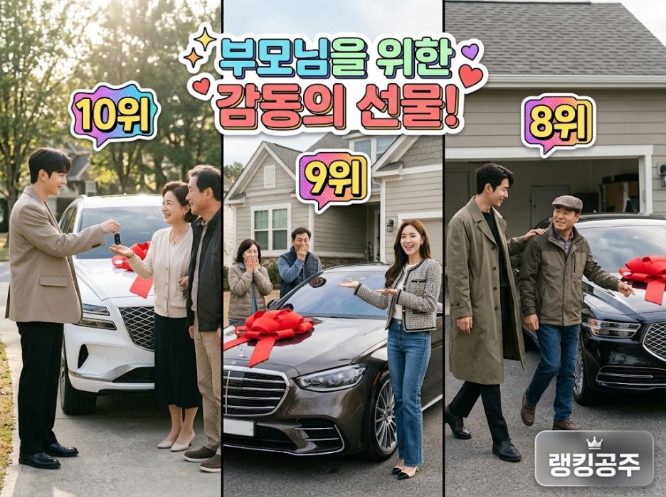 연예인 부모님 효도카 10위 안효섭 9위 채연 8위 조인성